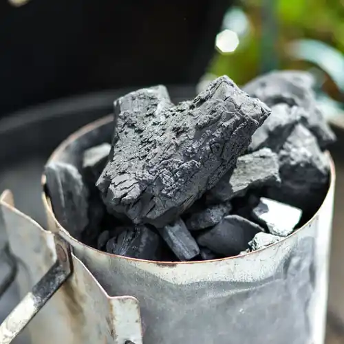 Hardwood and lump charcoal